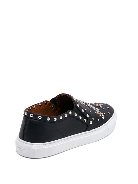 givenchy givenchy studded slip-on sneaker black|givenchy sneakers on sale.